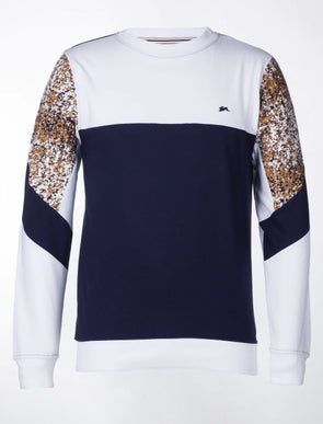 Fox Color Block French Terry CrewnecK- 31ATM4001