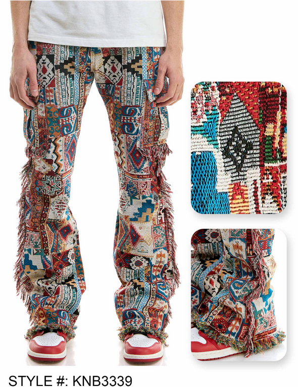 Stacked Tapestry Pants- KNB3339