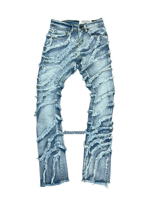 Staked Jagged Jeans-FW330109K