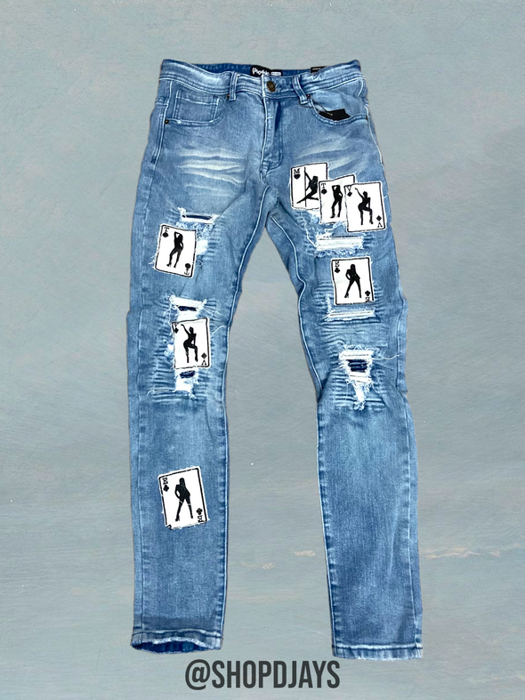 Aces Stitched Jean- MG28F