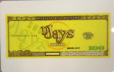 DJAYS DOLLARS (Gift Cards) - 21117