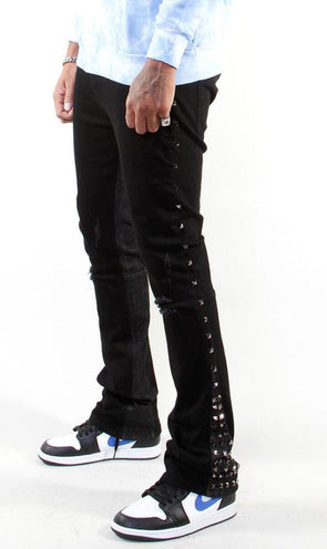 506 Stud Stacked Jeans- 2250608/9