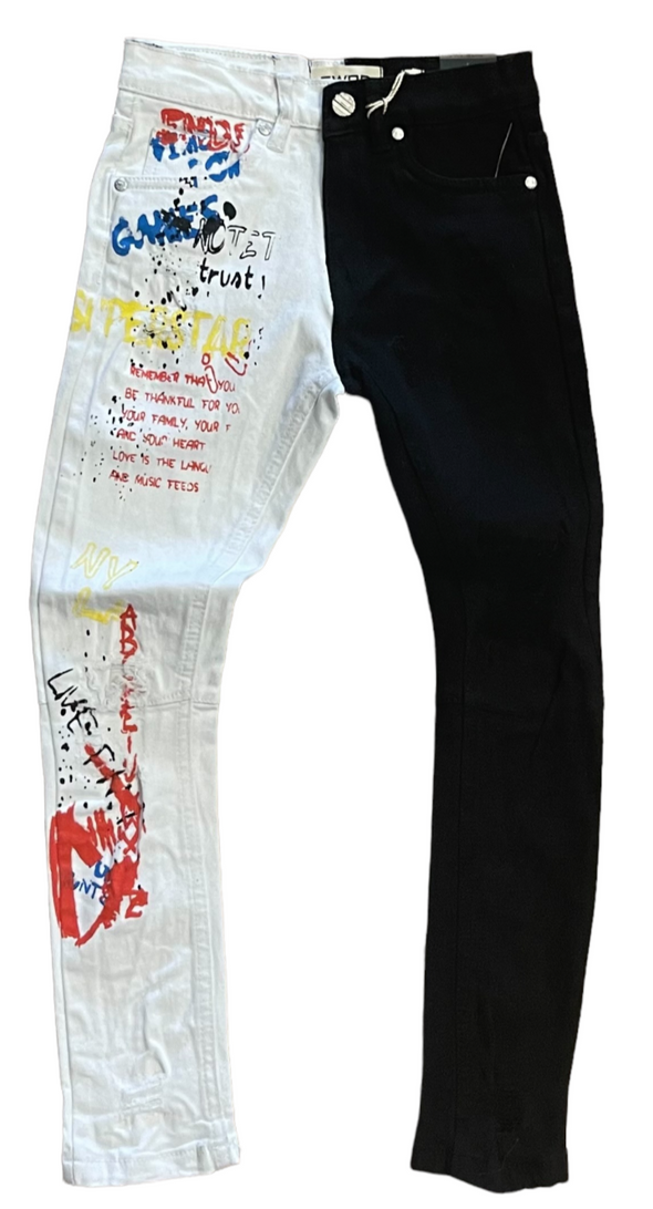 Split Superstar Jeans-FW33672K