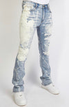 Bleached Stacked Jeans- Barlow504
