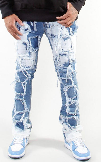 506 Border Patch Stacked Jeans- 2250606