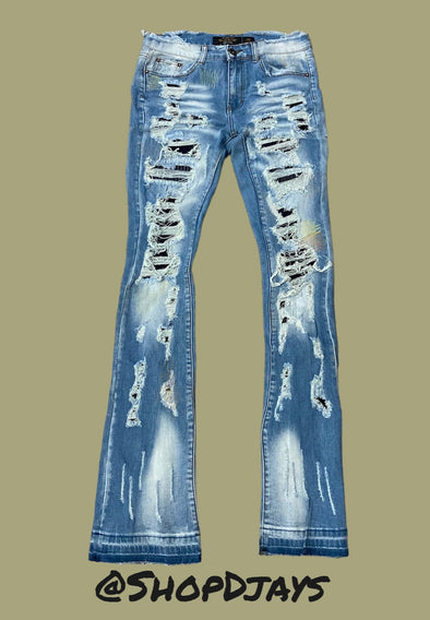 Enzyme Washed R&R Stacked Denim- DL2243