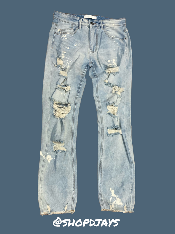 Bleached Relaxed Denim- KND4381